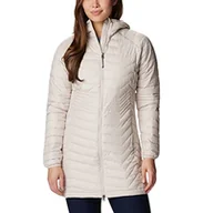 Kurtki damskie - Columbia Damska kurtka Powder Lite Mid Puffer Dark Stone, S - miniaturka - grafika 1