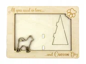 Ramki na zdjęcia - Canaan Dog ramka na zdjęcie z psem grawer - miniaturka - grafika 1