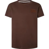 Koszulki męskie - Pepe Jeans Koszulka męska Kody, Szary (Szlak), L - miniaturka - grafika 1