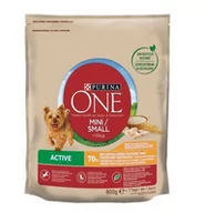 Sucha karma dla psów - Purina One Mini Active kurczak 0,8 kg - miniaturka - grafika 1