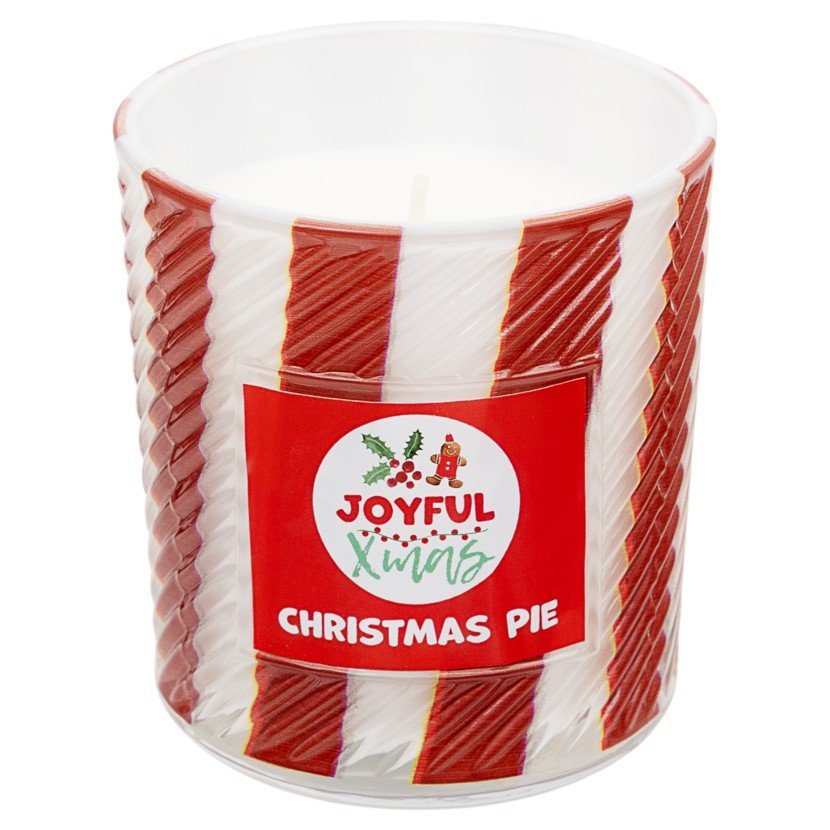 Świeca Zapachowa, Joyful Xmas, Paski, Świąteczne Ciasto