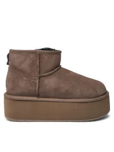 EMU Australia Śniegowce Stinger Micro Flatform W13082 Brązowy - Śniegowce damskie - miniaturka - grafika 1