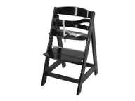 Krzesełka do karmienia - Roba Krzesełko dziecięce Sit Up z drewna Czarny - miniaturka - grafika 1