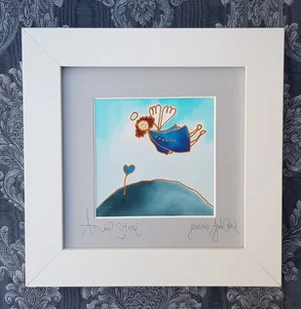 Komunijny Anioł stróż - Pamiątka Chrztu Świętego - miniaturka - grafika 1