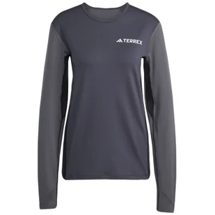 Damska koszulka Adidas Multi Synt Ls W Rozmiar: M / Kolor: szary - Koszulki sportowe damskie - miniaturka - grafika 1