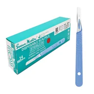 Meble i wyposażenie gabinetów medycznych - Skalpel chirurgiczny 14 sterylny 10szt stal nierdzewna Swann-Morton - miniaturka - grafika 1