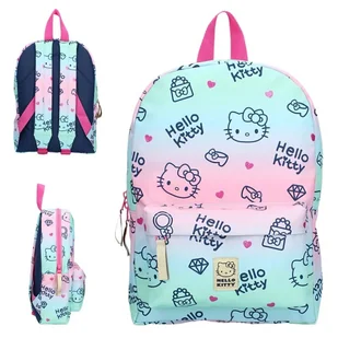 Vadobag Plecak Przedszkolny Szkolny Dziecięcy Z Kieszenią Hello Kitty Cheerful - Plecaki szkolne i tornistry - miniaturka - grafika 1