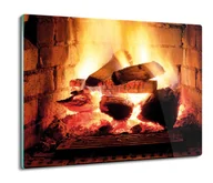 Deski do krojenia - ochrona na indukcję z foto Ogień kominek 60x52, ArtprintCave - miniaturka - grafika 1