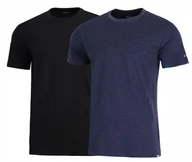 Koszulki męskie - 2x HI-TEC KOSZULKA BAWEŁNIANA T-SHIRT PLAIN DWUPAK R. XXL - miniaturka - grafika 1