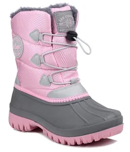 Buty zimowe dziecięce śniegowce dziewczęce ocieplane Lee Cooper 0518K-35 - Śniegowce damskie - miniaturka - grafika 1
