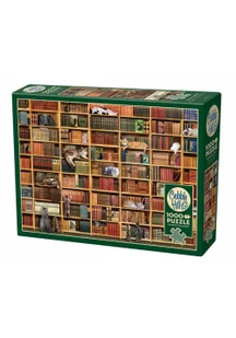 Puzzle 1000 Kocia biblioteka - Puzzle - miniaturka - grafika 1