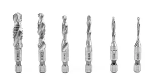 Zestaw wierteł gwintujących M3-M10 HSS 6szt SILVER - Wiertła - miniaturka - grafika 10