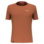 Koszulki męskie - Salewa Pedroc Dry M Hyb T-Shirt., Bombay Brown, XL - miniaturka - grafika 1