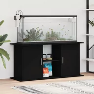 Akwaria i zestawy akwarystyczne - vidaXL Szafka pod akwarium, czarna, 121x41x58 cm - miniaturka - grafika 1