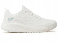 Buty sportowe damskie - Buty damskie Skechers 117209-OFWT lekkie 37,5 - miniaturka - grafika 1