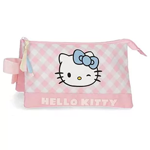 Hello Kitty Wink piórnik, potrójny, różowy, 22 x 12 x 5 cm, poliester, różowy, potrójne etui, Rosa, Potrójne etui - Etui na dokumenty i karty - miniaturka - grafika 1
