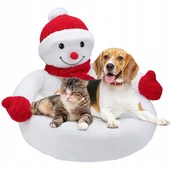 Legowiska dla psów - LEGOWISKO dla PSA KOTA  zwierzę świąteczne miękkie PODUSZKA szerokie BAŁWAN - miniaturka - grafika 1