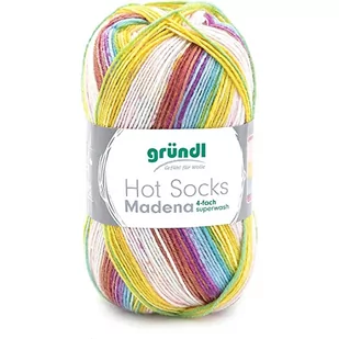 Gründl Hot Socks Madena, 4 sztuki, włóczka na skarpetki, włóczka skarpetkowa, caribean-summer, 3509-01 - Moda i Uroda OUTLET - miniaturka - grafika 1