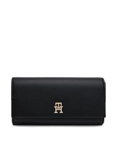 Tommy Hilfiger Duży Portfel Damski Th Legacy Flap Lrg Wallet AW0AW17267 Czarny - Portfele - miniaturka - grafika 1