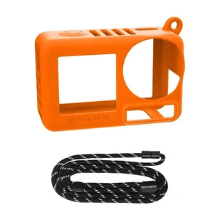 Silikonowe etui z paskiem Sunnylife OA5-BHT885-C do OSMO ACTION 5 PRO (pomarańczowy) Sunnylife - Torby fotograficzne i futerały - miniaturka - grafika 1