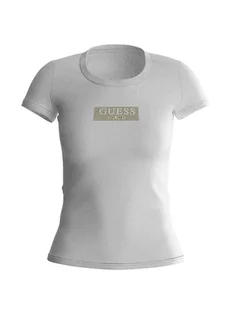 Guess Biały Damski T-Shirt Koszulka Bluzka S - Bluzki damskie - miniaturka - grafika 1