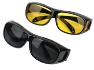 Okulary korekcyjne, oprawki, szkła - Okulary nakładane rozjaśniające i słoneczne HD VISION dla kierowców do jazdy w nocy i w dzień - miniaturka - grafika 1