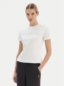 Koszulki i topy damskie - Guess T-Shirt V6RI20 J1314 Biały Regular Fit - miniaturka - grafika 1