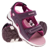 Buty dla dziewczynek - Sandały Hi-Tec Solin Jr 92800490133 fioletowe - miniaturka - grafika 1