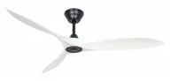 Wentylatory sufitowe - Energooszczędny wentylator sufitowy z pilotem Eco Airscrew 152 cm czarny mat / biały mat - miniaturka - grafika 1