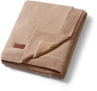 Koce i narzuty dla dzieci - PurePower BABY ONO 1671/03 Kocyk bawełniany z podszyciem ciemny beż - miniaturka - grafika 1