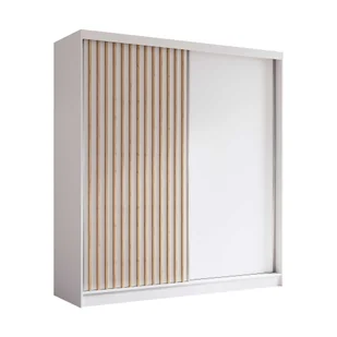 AGMAT szafa z drzwiami przesuwnymi Nevada, szafa z 2 drzwiami, nowoczesna szafa w kolorze: biały, szafa w rozmiarze: 200 x 216 x 61 cm - Szafy AGMAT szafa z drzwiami przesuwnymi Nevada, szafa z 2 drzwiami, nowoczesna szafa w kolorze: biały, szafa w rozmiarze: 200 x 216 x 61 cm - Szafy - miniaturka - grafika 1