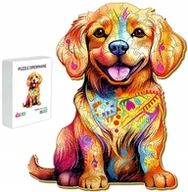 Puzzle - Puzzle Drewniane Dla Dzieci 133 Elementy Słodki Piesek Prezent Dla Dzieci - miniaturka - grafika 1