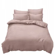 Pościel - Komplet Pościeli Luxury 160x200 Gładka Satyna Bawełniana 100% Różowy - miniaturka - grafika 1
