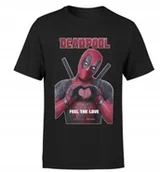 Koszulki męskie - KOSZULKA MĘSKA ŚMIESZNA T-SHIRT Z NADRUKIEM DEADPOOL MARVEL r. L - miniaturka - grafika 1