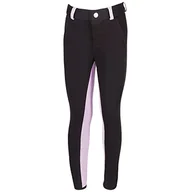 Moda i Uroda OUTLET - PFIFF Bryczesy dziecięce Elisa, wkładka z materiału, modny dwukolorowy wygląd, super miękkie czarny Schwarz (Black/Purple) 134 - miniaturka - grafika 1