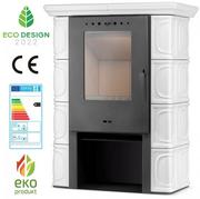 Piece wolnostojące - FLAMA Piec kominek kaflowy koza ELDUR ivory ECO Design 2022 - miniaturka - grafika 1