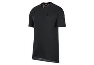 Koszulki męskie - Nike Air Jordan Sportswear Wings Lite Fleece Crew Black Heather - miniaturka - grafika 1