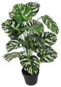 Sztuczne kwiaty - SPLENDID Monstera Variegata sztuczna w doniczce 85 cm - miniaturka - grafika 1