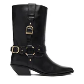 Botki damskie - Kowbojki Badura EO-CELINE-121862 Czarny - miniaturka - grafika 1