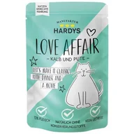 Mokra karma dla kotów - HARDYS Love Affair Karma mokra dla kotów Cielęcina i indyk 12x100 g - miniaturka - grafika 1