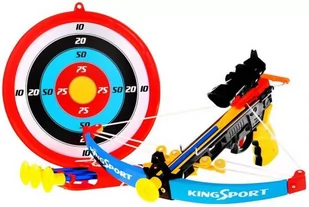King Sport ZESTAW Kusza/Łuk Sportowy dla Dzieci + Celownik Laserowy + 4 Strzały + Kołczan + Tarcza - Zabawki militarne - miniaturka - grafika 1
