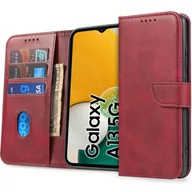 Etui i futerały do telefonów - Etui Braders Wallet do Samsung Galaxy A13 5G / A04S czerwone - miniaturka - grafika 1
