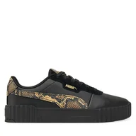 Sneakersy damskie - Sneakersy Puma Carina 3.0 Snake Chic 400723 02 Czarny - miniaturka - grafika 1