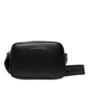 Torebka Tommy Hilfiger Th Logotape AW0AW17689 Czarny - Torebki damskie - miniaturka - grafika 1
