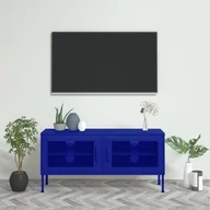 Szafki RTV - Vidaxl Szafka Pod Telewizor, Granatowa, 105X35X50 Cm, Stalowa - miniaturka - grafika 1