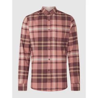 Koszule męskie - Koszula flanelowa o kroju slim fit z bawełny - Colours & Sons - grafika 1
