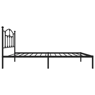 Metalowa rama łóżka z wezgłowiem, czarna, 80x200 cm Lumarko! - Łóżka - miniaturka - grafika 7
