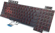 Klawiatury do laptopów - Ultra Parts Klawiatura do Asus ROG FX504 FX505 FX705 FX80 FZ80 ZX80 FX80G ZX80GGL703GM Podświetlana - miniaturka - grafika 1