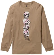 Koszulki męskie - t-shirt BURTON REWIND LS TEE Summit Taupe - miniaturka - grafika 1