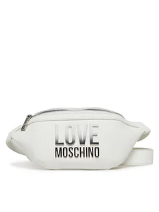 LOVE MOSCHINO Saszetka nerka JC4259PP0MKD0100 Biały - Nerki - miniaturka - grafika 1